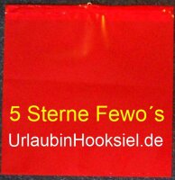 Rote Warnflaggen mit Druck einseitig zweifarbigem Druck