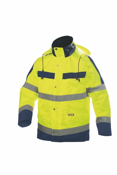 NEON GEEL/DONKERBLAUW