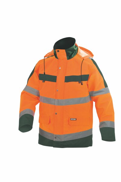 NEON ORANJE/FLESSEN GROEN