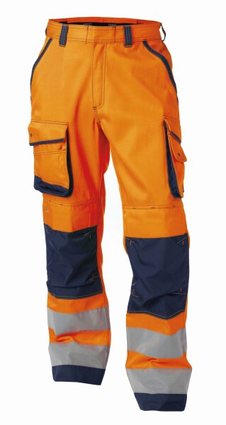 NEON ORANGE/BLEU FONCE